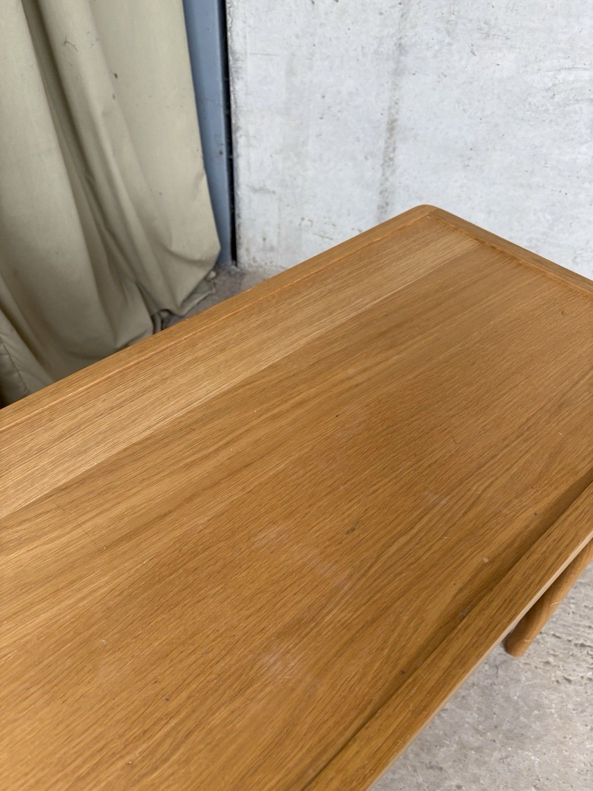 photo furniture Vtg Mid Century Style Oak Desk Dining Table Danish Scandi Retro R1137