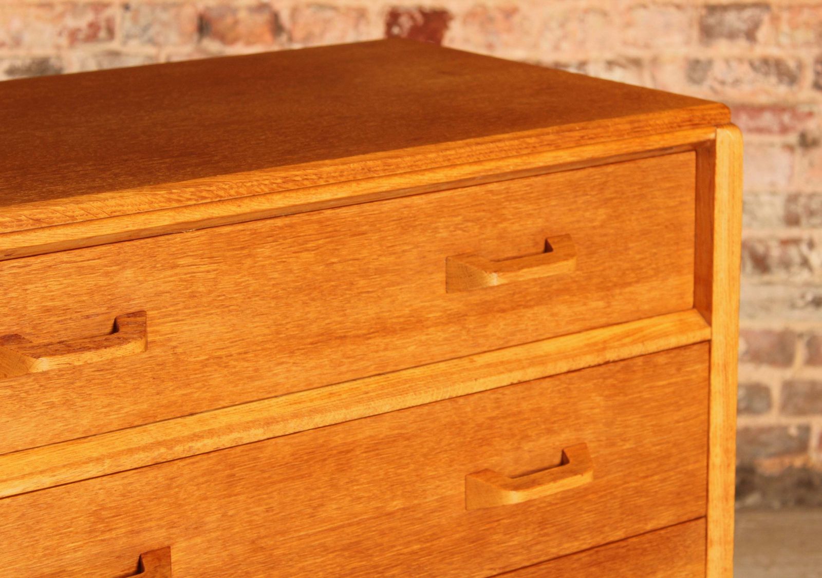 Mid Century G Plan Brandon Oak Chest Of Drawers, Circa 1960s photo vinterior