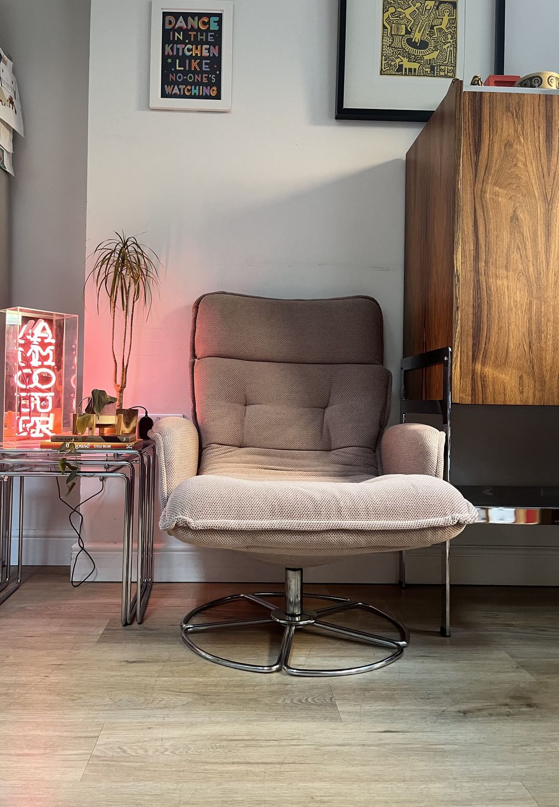 Vintage 1970s Habitat Chrome Lounge Chair Designed By Terence Conran Mid Century photo 305.0