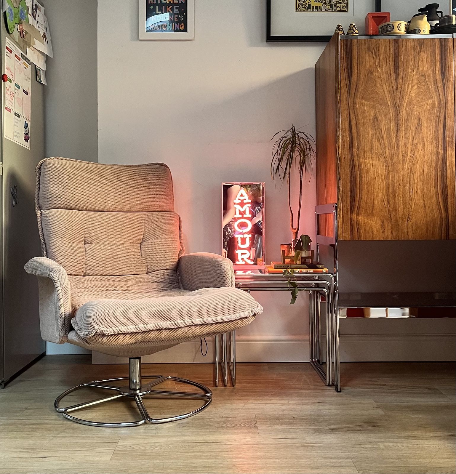 photo vinterior Vintage 1970s Habitat Chrome Lounge Chair Designed By Terence Conran Mid Century