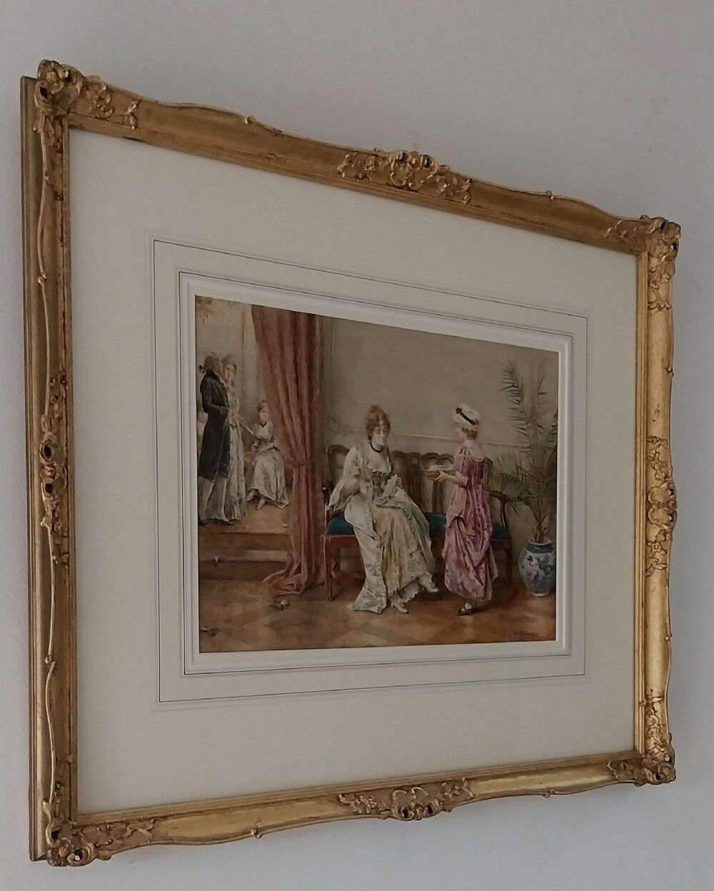photo furniture George Goodwin Kilburne Watercolour "Repairing The Damages"