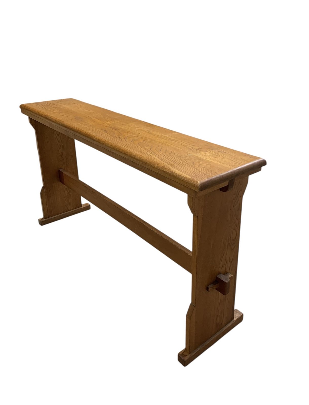 Antique English Oak Arts & Crafts Period Bench photo furniture