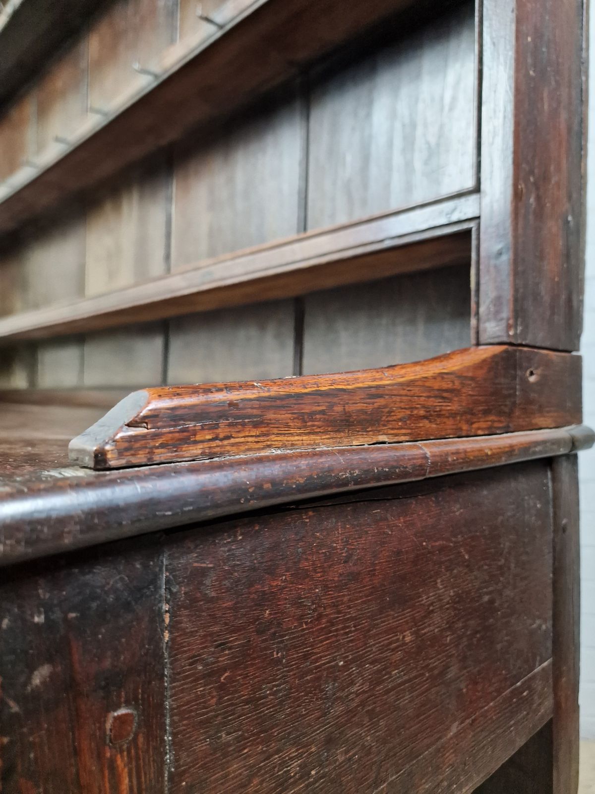 Antique Oak Dresser And Plate Rack   George II (18thc.) photo buy