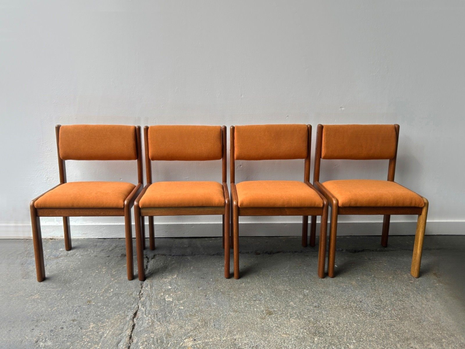 1960s Mid Century Modern Set Of 4 Reupholstered Dining Chairs By G Plan photo for sale