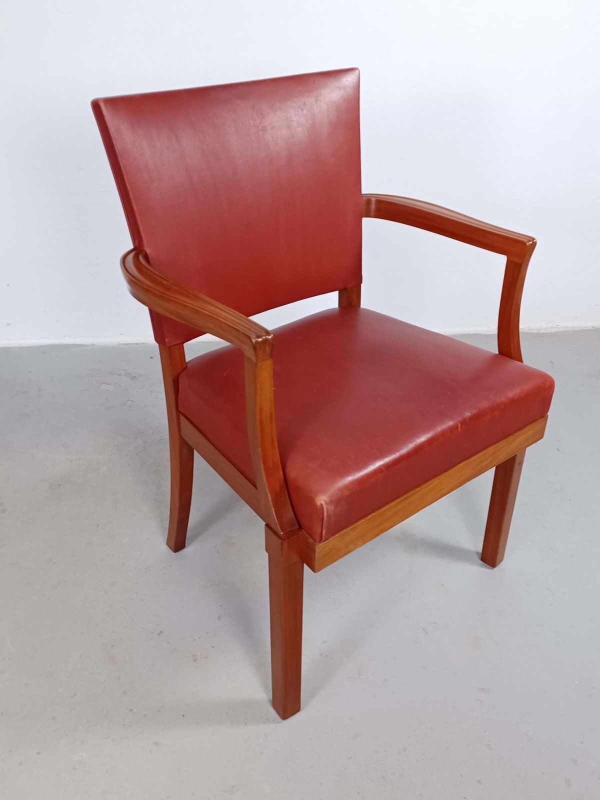 photo for sale 1935 Set Of Two Restored Kaare Klint Armchairs By Rud Rasmussen