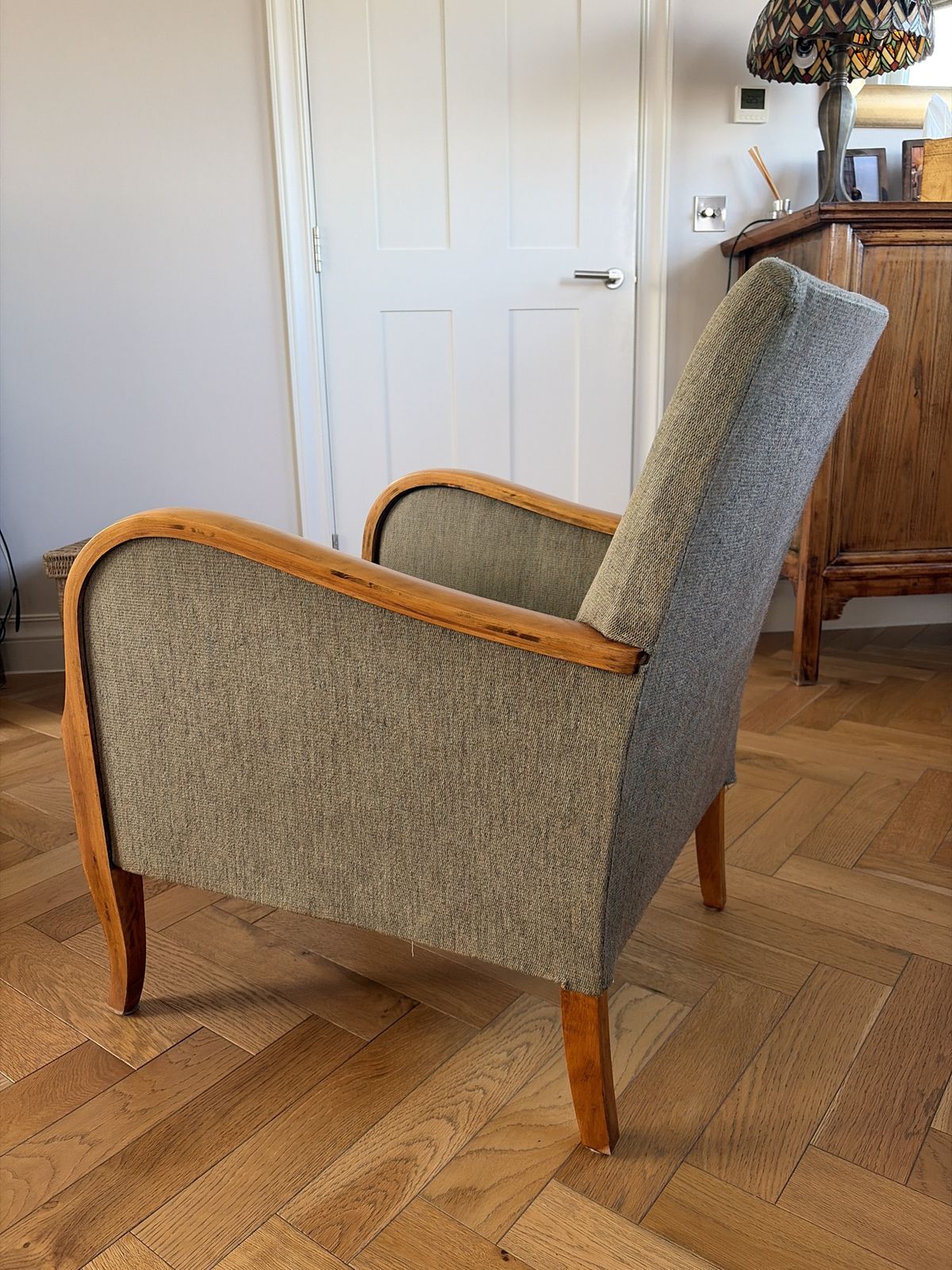 Pair Of Original Art Deco Swedish Armchairs photo furniture
