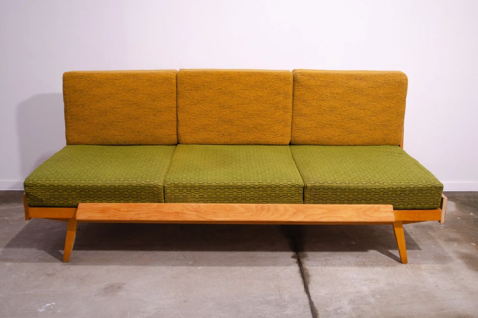 Mid Century Opvouwbare Slaapbank Van Drevotvar, Jaren 1970, Tsjecho Slowakije
