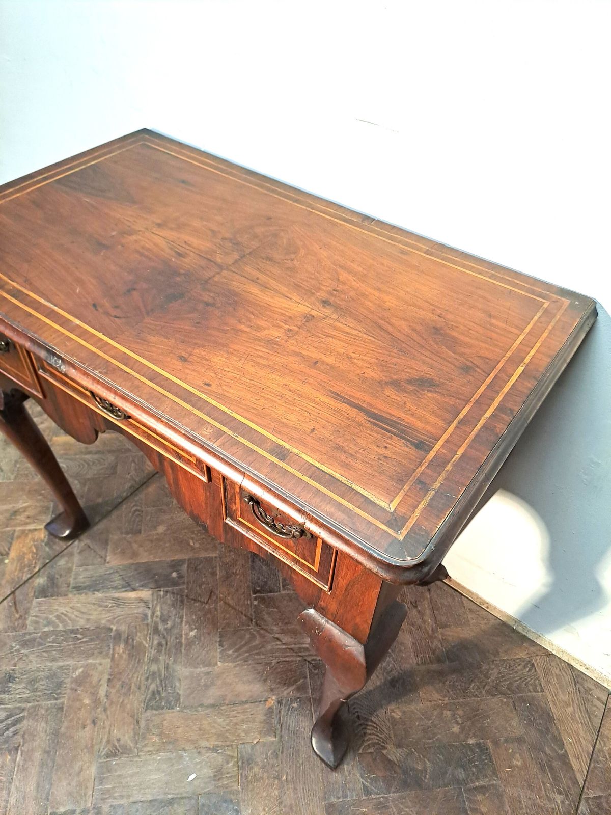 Early 18th C Walnut Lowboy, 1700s photo furniture