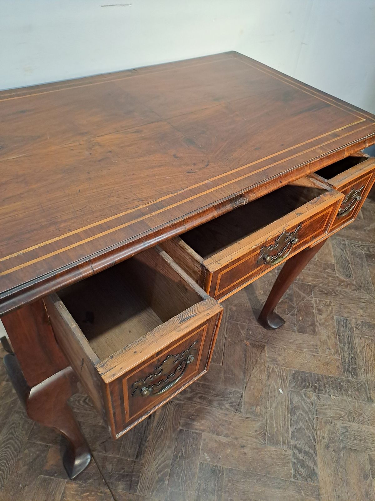 Early 18th C Walnut Lowboy, 1700s photo Furniture