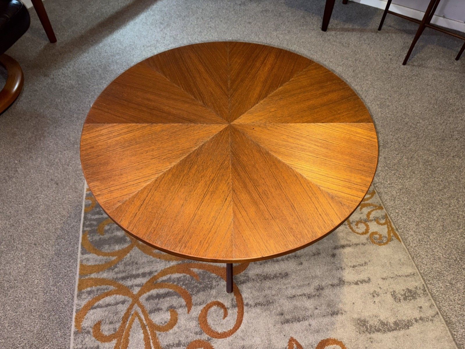 Mid Century Danish Kubus Teak Starburst Radial Coffee Table Retro G Plan Era photo buy