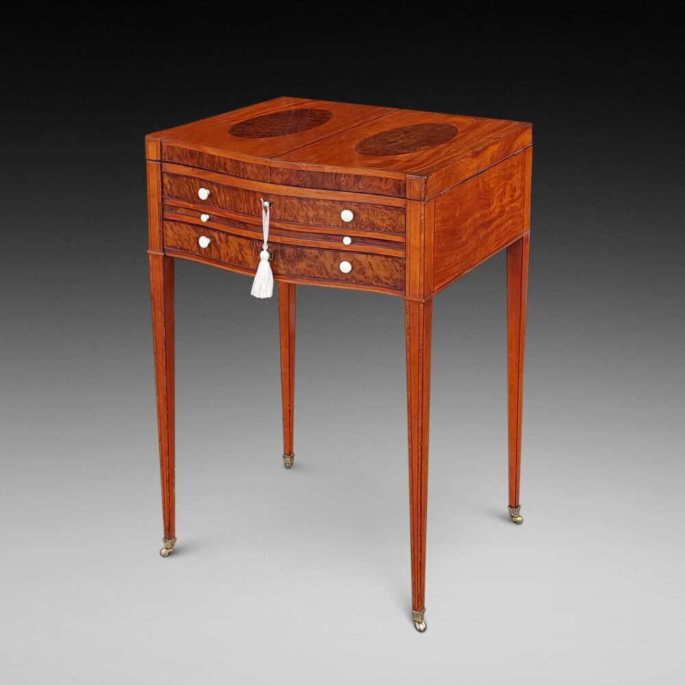 George III Satinwood And Mahogany Wash Stand photo furniture