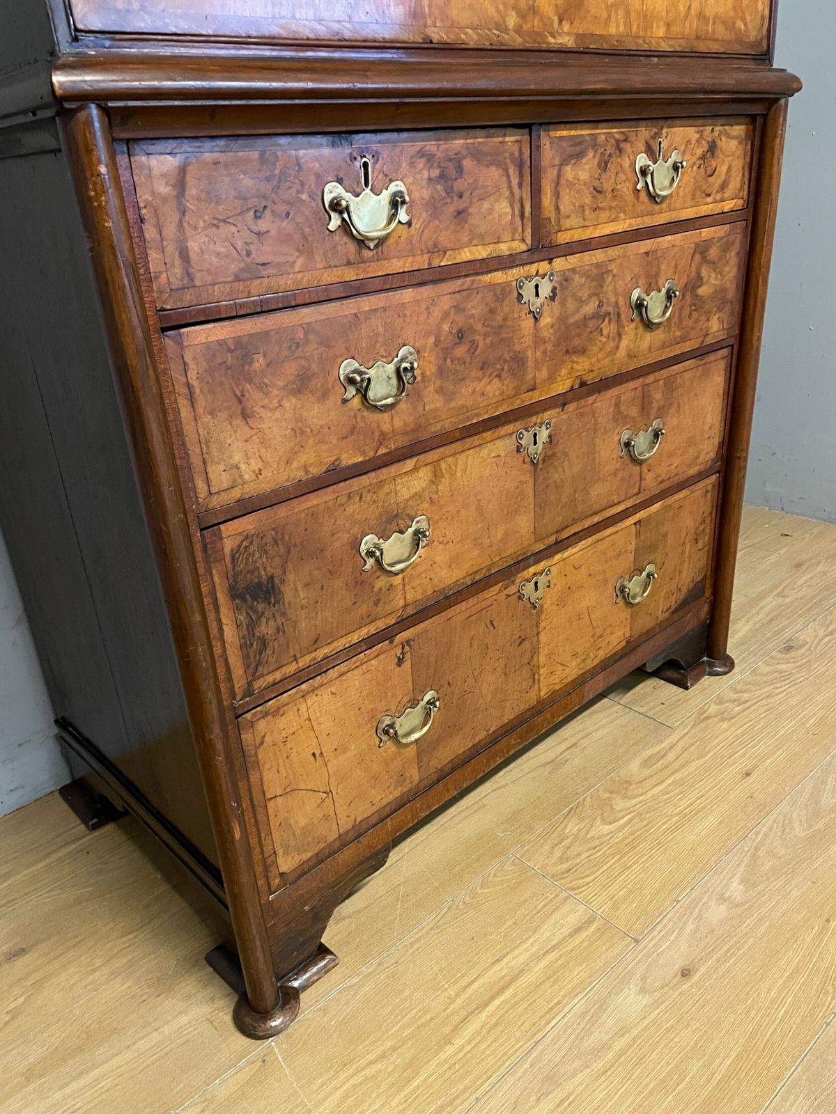 C19th Burr Walnut Chest On Chest photo 925.0
