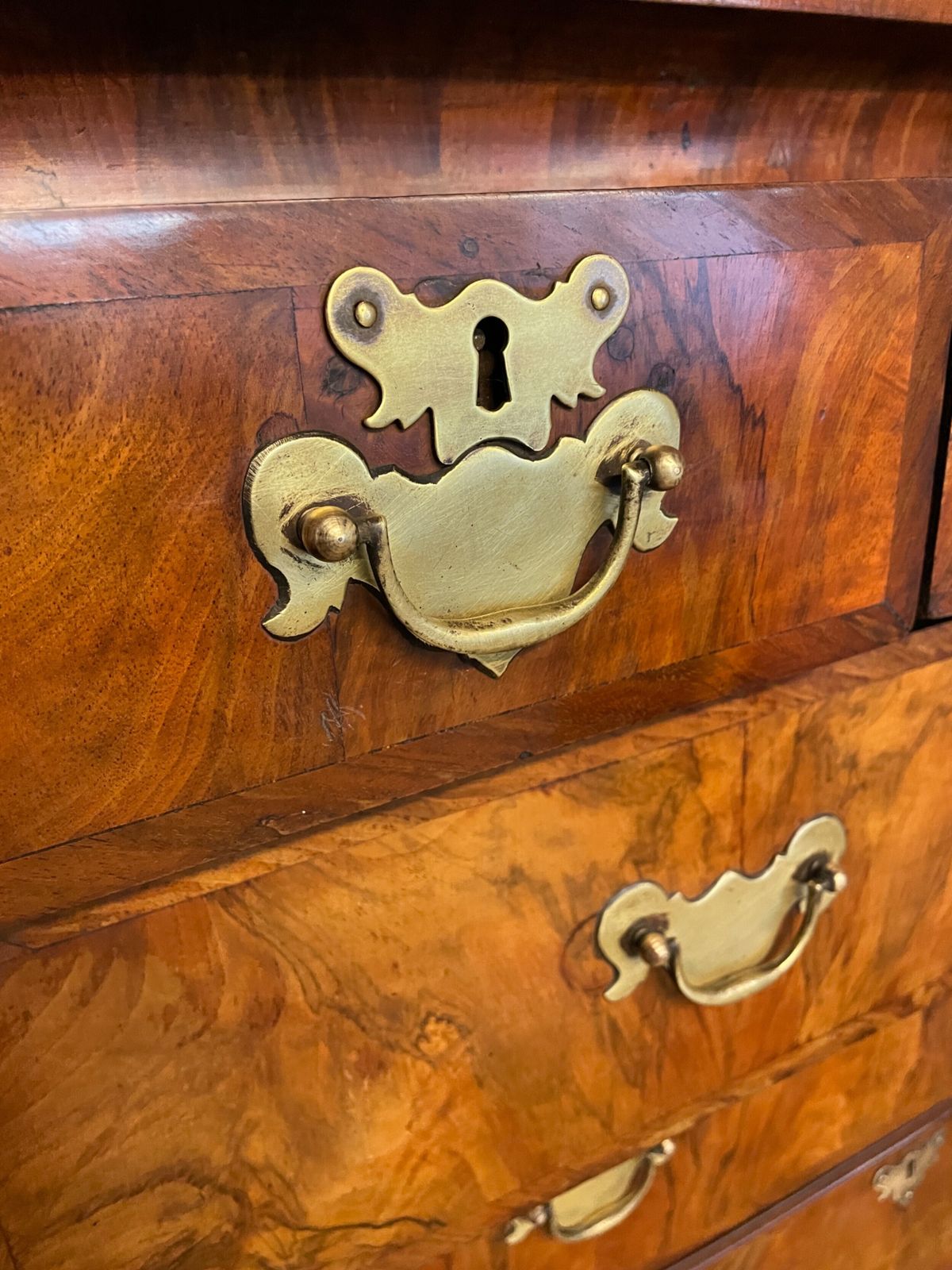 C19th Burr Walnut Chest On Chest photo buy