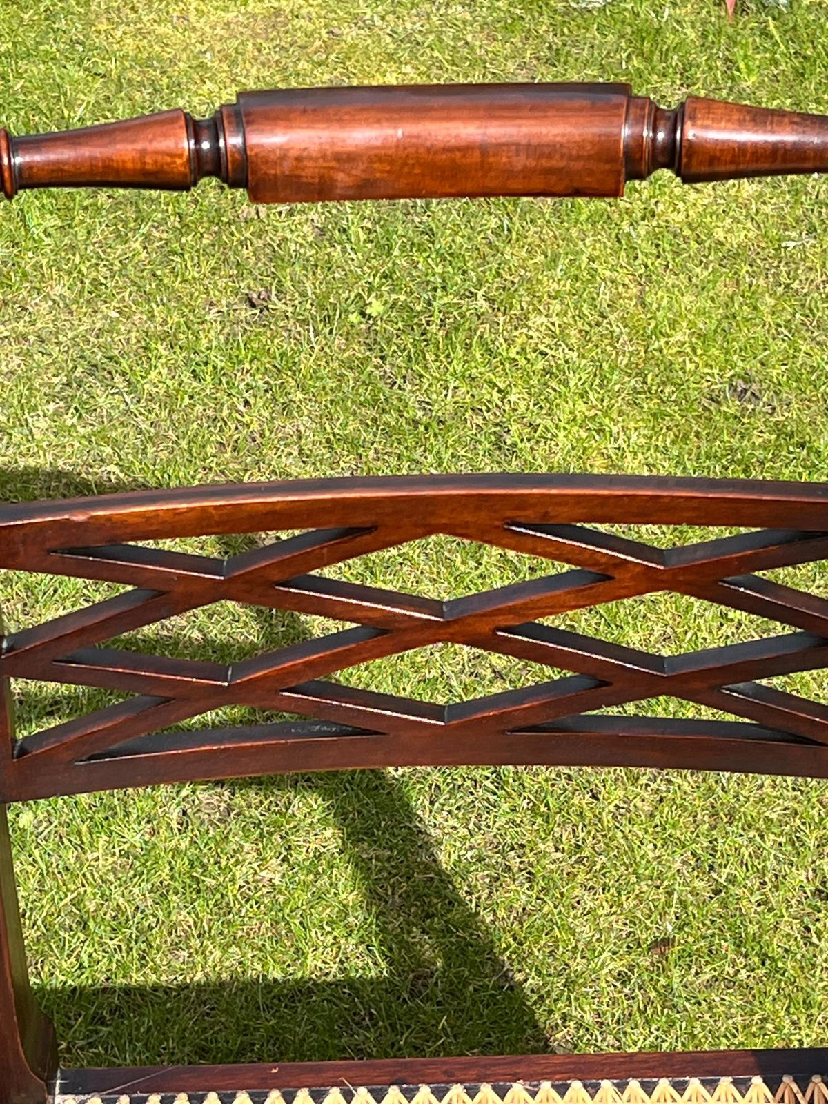 photo for sale Regency Armchair By English Workshop, Hardwood & Rattan, Circa 1810