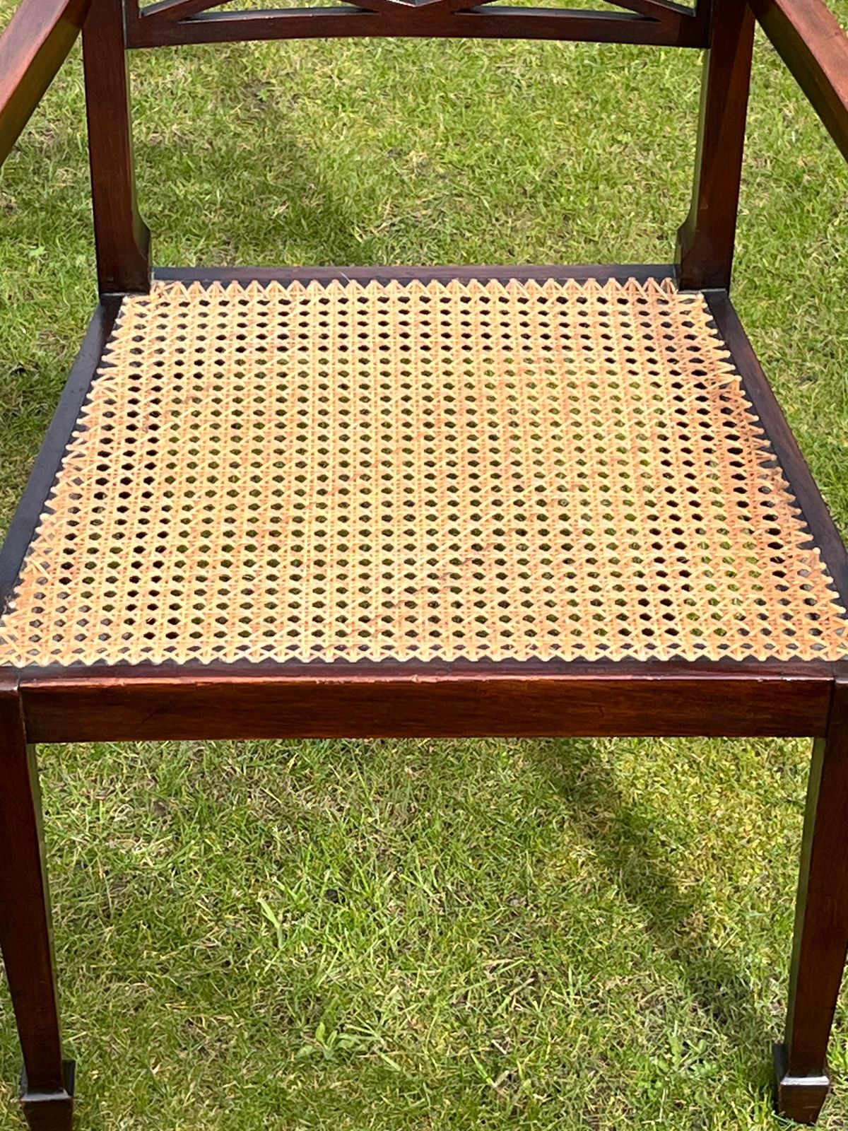 1025.0 Regency Armchair By English Workshop, Hardwood & Rattan, Circa 1810 photo
