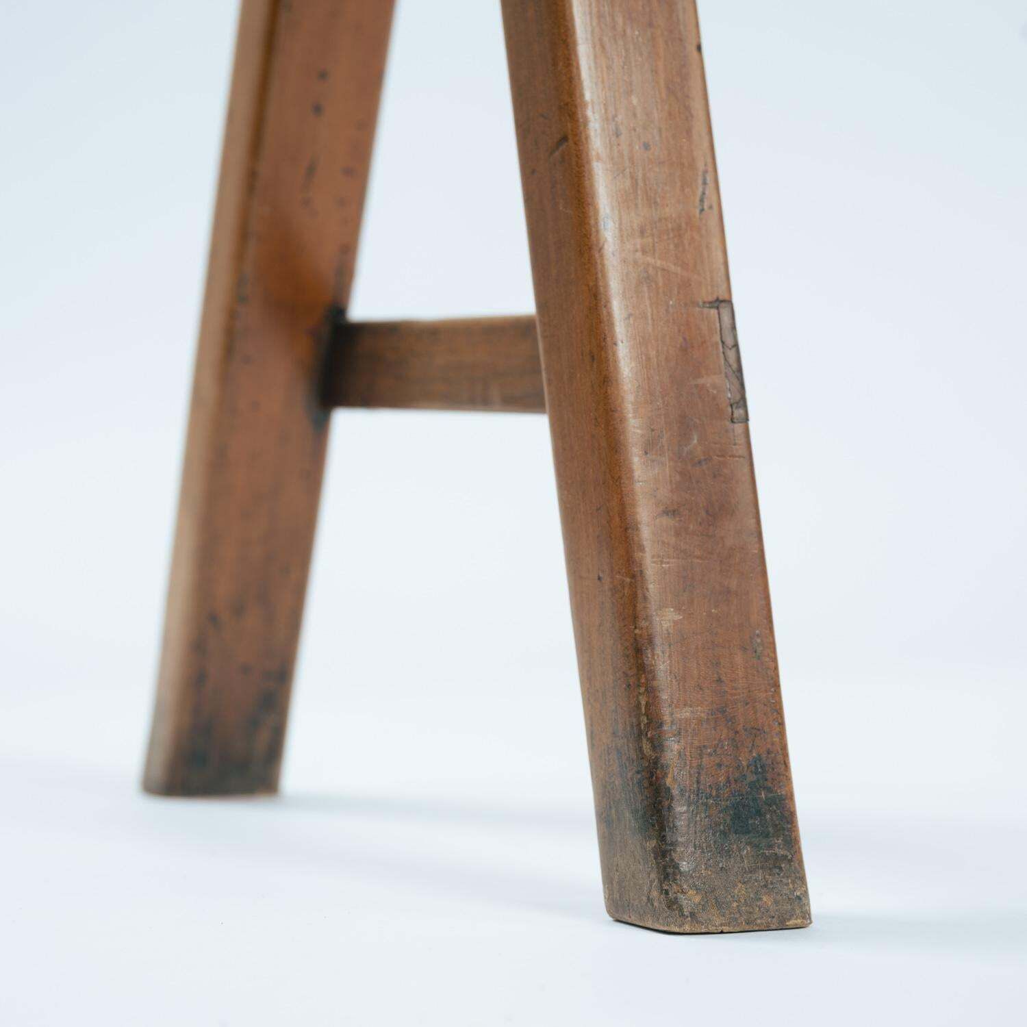 Furniture Lomg French Art Deco Style Bench In Oak, 1930s photo