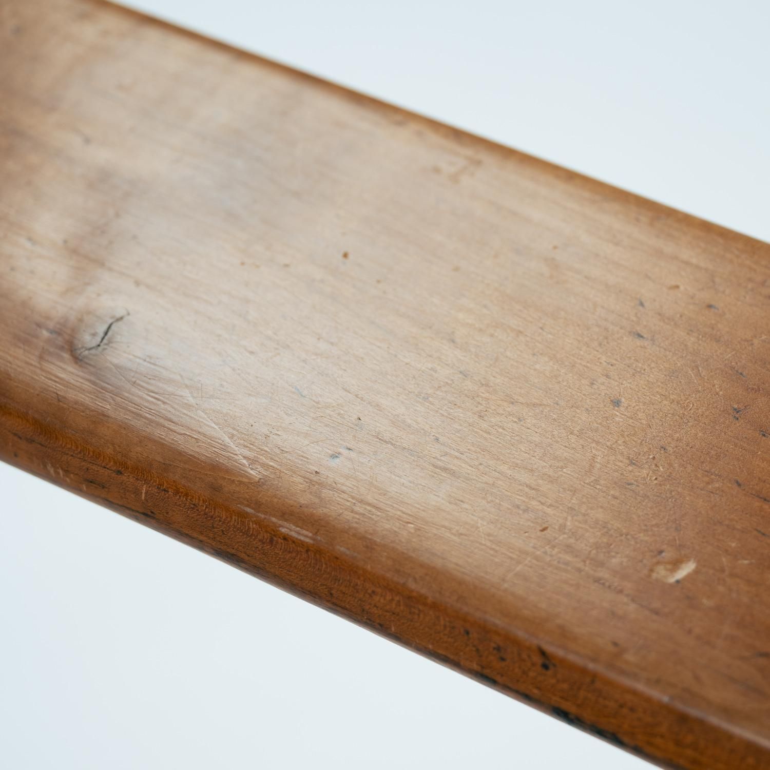 photo buy Lomg French Art Deco Style Bench In Oak, 1930s