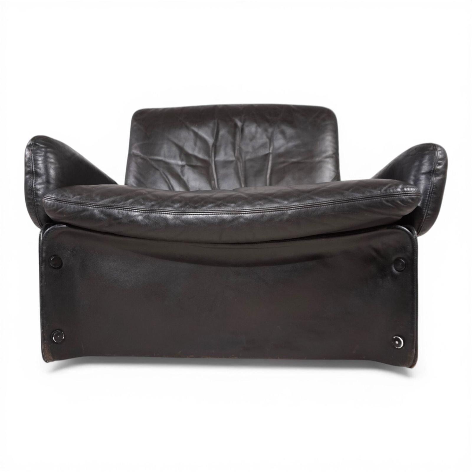Carl Straub Leather Lounge Chair, 1970 photo for sale