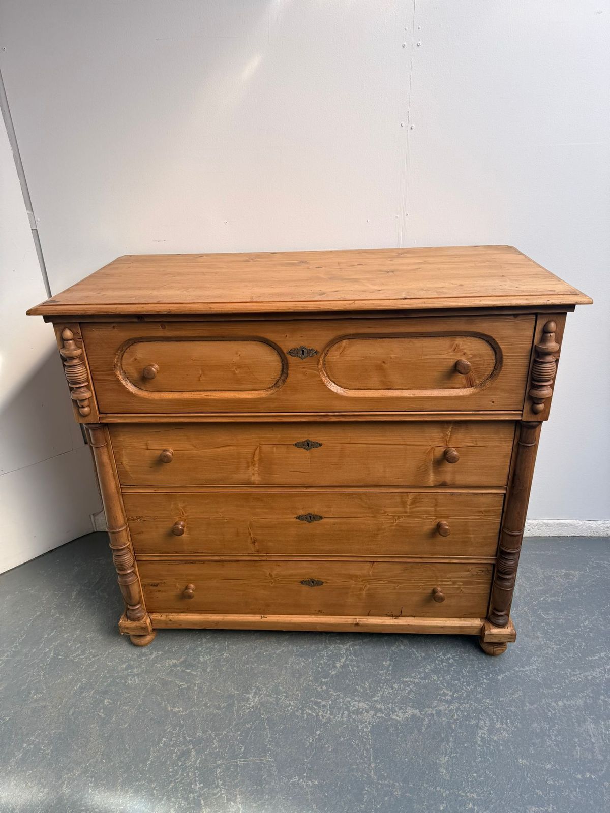 An Amazingly Waxed Huge Victorian Hungarian 4 Drawer Chest Of Drawers photo buy
