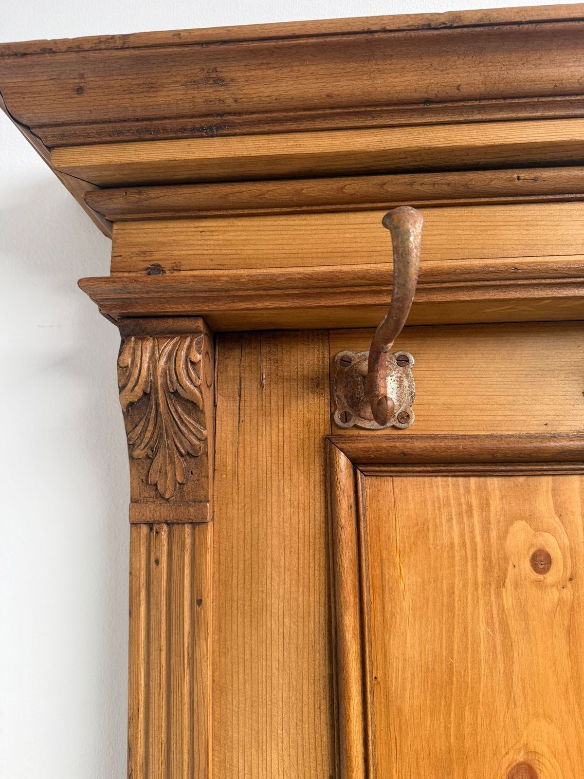 A Lovely Original Victorian Pine Hungarian Hall / Umbrella / Coat Stand photo for sale