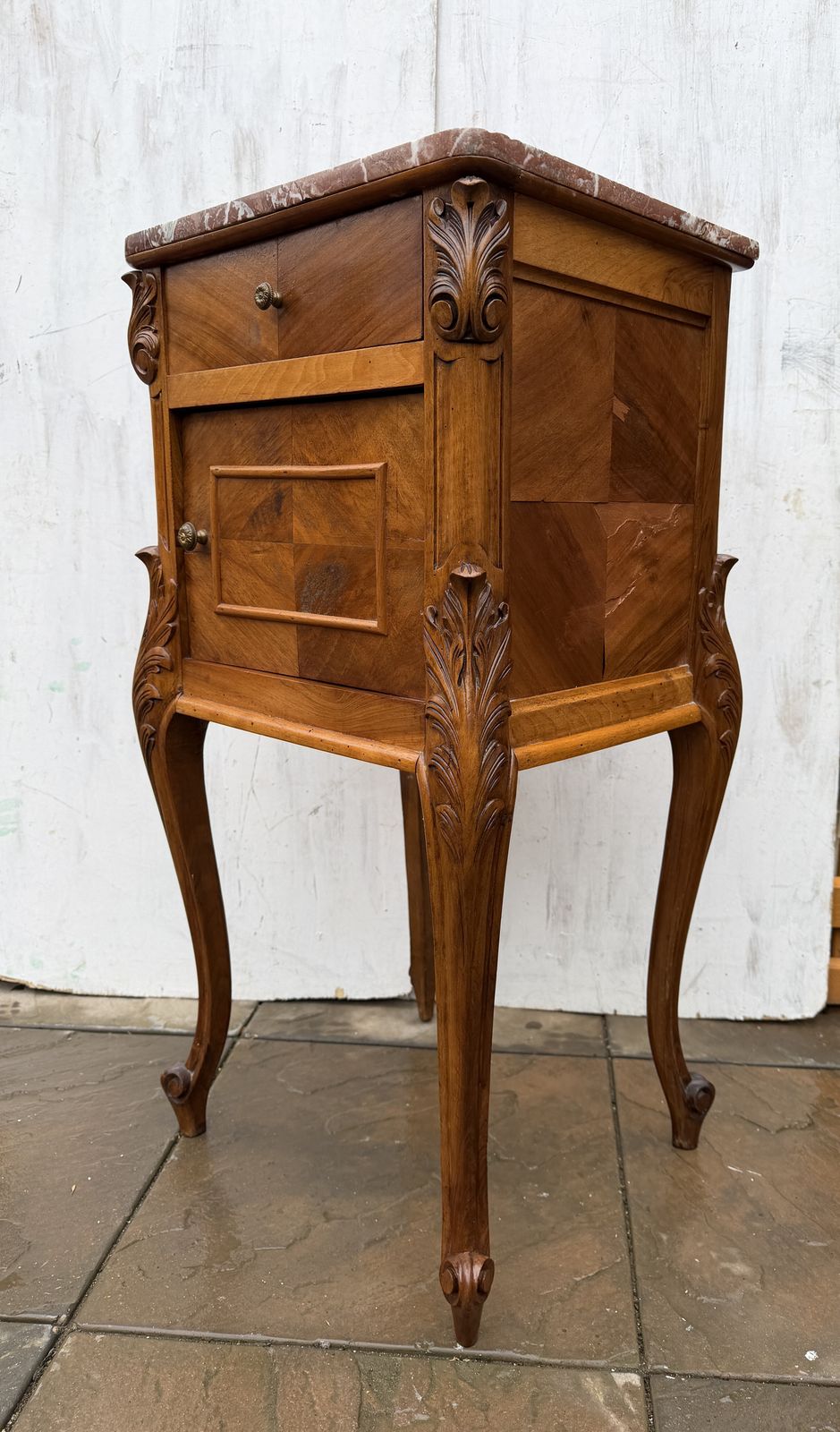 Gorgeous French Louis Style Marble Top Bedside / Side Table – Great Condition photo buy