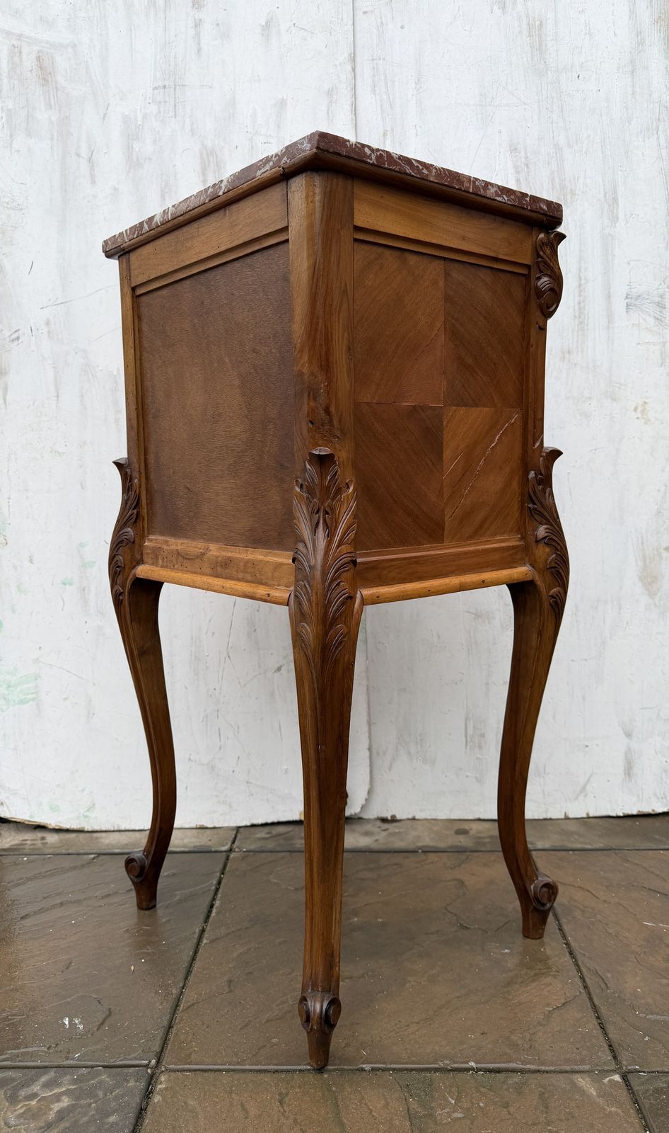 Furniture Gorgeous French Louis Style Marble Top Bedside / Side Table – Great Condition photo