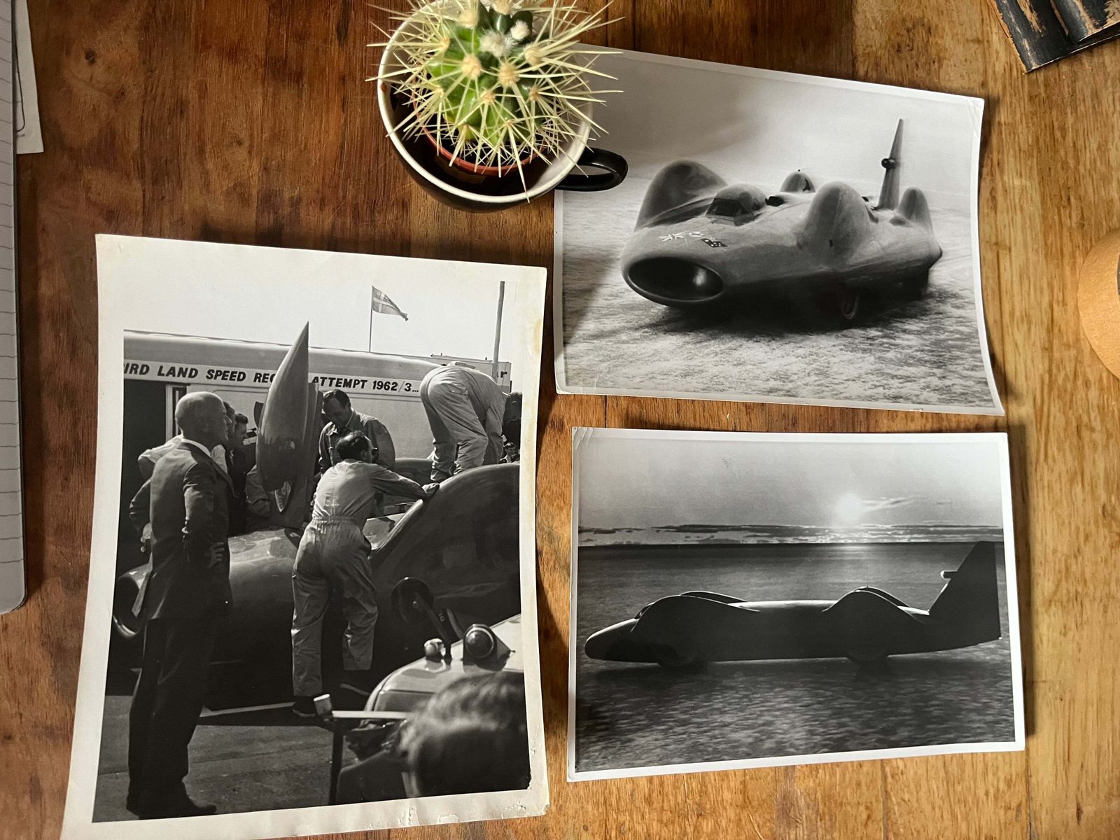 Original Press Photographs Bluebird 1963 Donald Campbell photo vintage