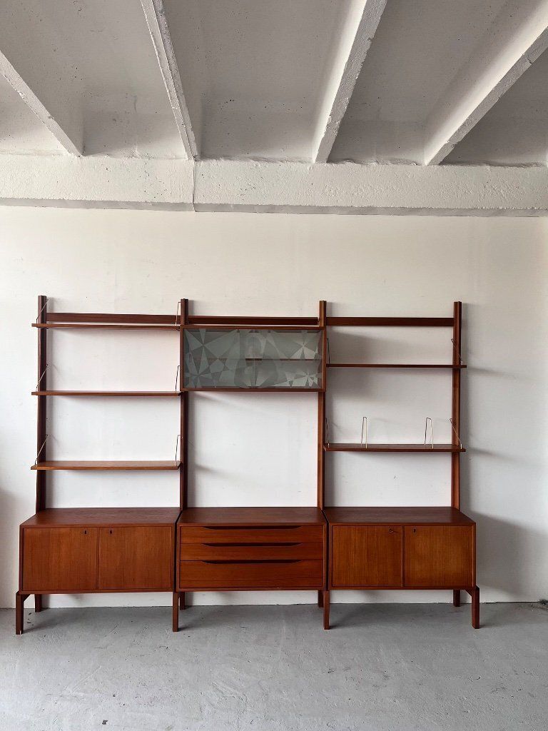 Modular Bookcase By Torbjorn Afdal, 1960’s Norway photo for sale