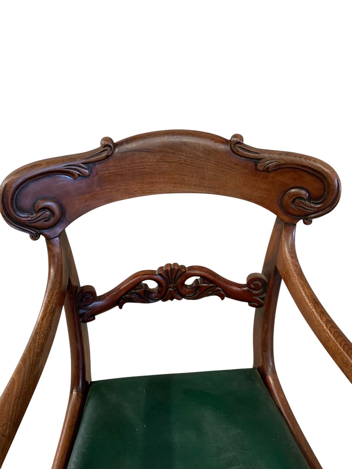 Antique English William IV Mahogany Desk Chair photo 325.0