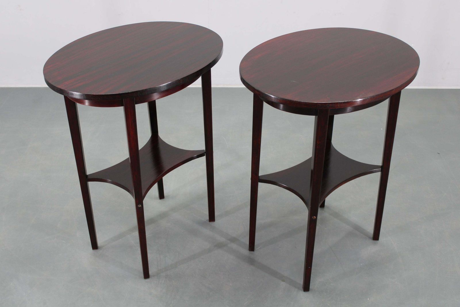 1930s Pair Of Restored Thonet Side Tables No. 206, Czechoslovakia photo for sale