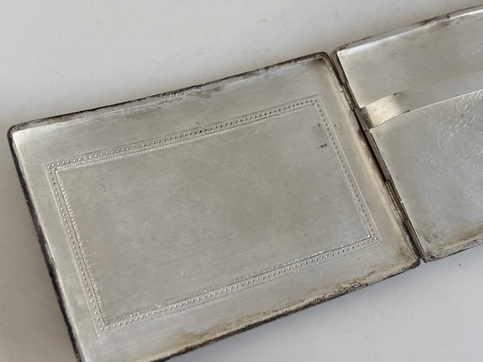 photo buy Vintage Chinese Silver Plated Mother Of Pearl Cigarette Case, Circa 1900   12.5 X 9 Cm