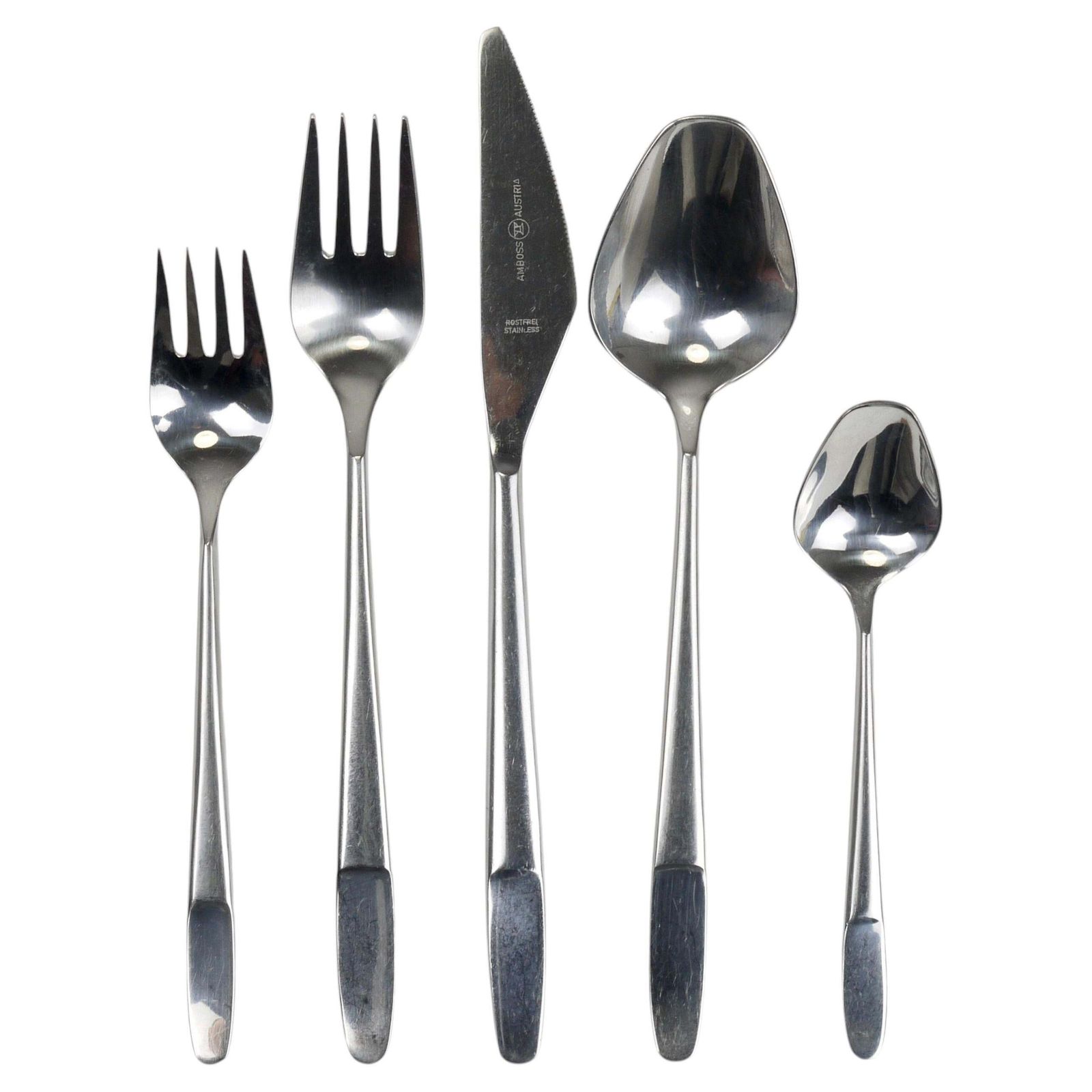 Helmut Alder Amboss Austria 2070 Flatware Cutlery For Six Persons, 1960s