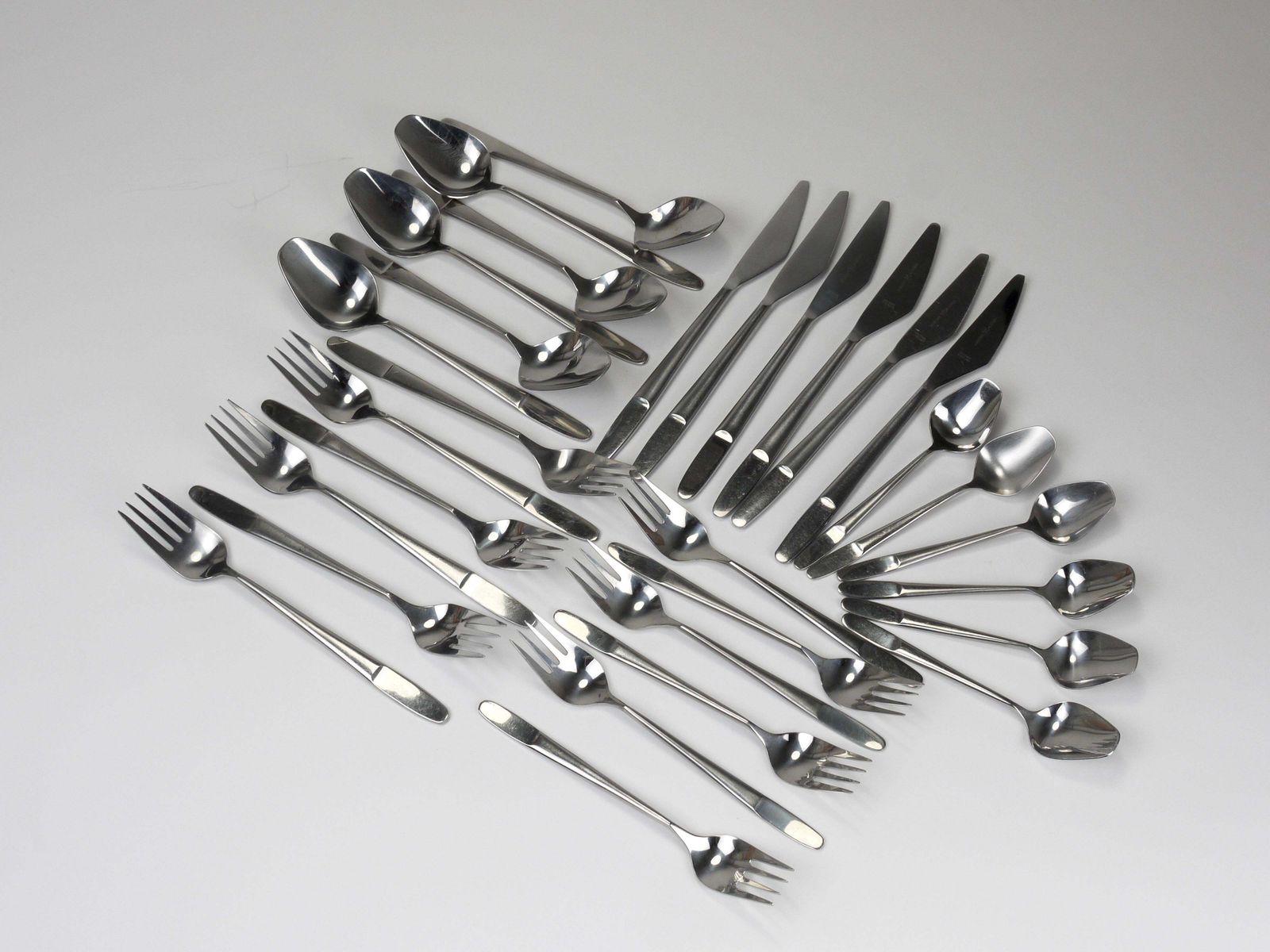Helmut Alder Amboss Austria 2070 Flatware Cutlery For Six Persons, 1960s photo vinterior