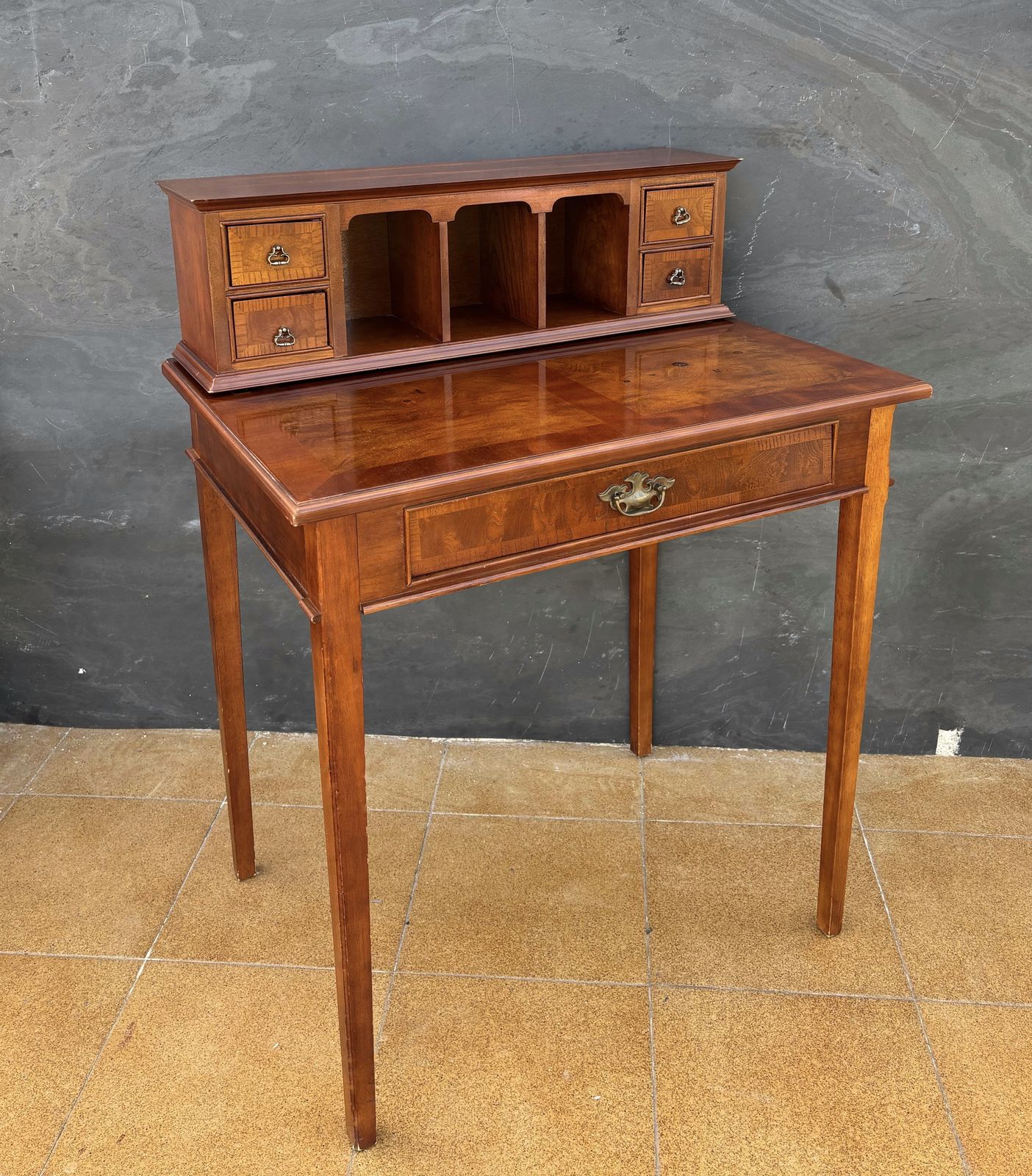 French Louis XVI Style Writing Desk With Gallery, 1930s photo buy