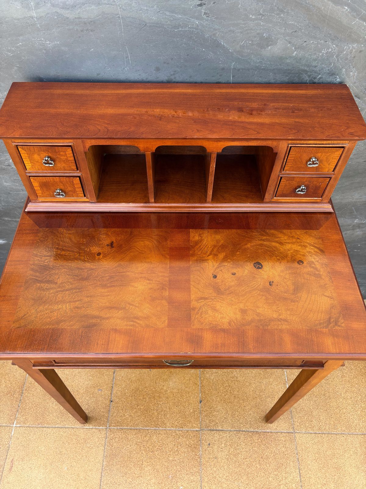 photo furniture French Louis XVI Style Writing Desk With Gallery, 1930s