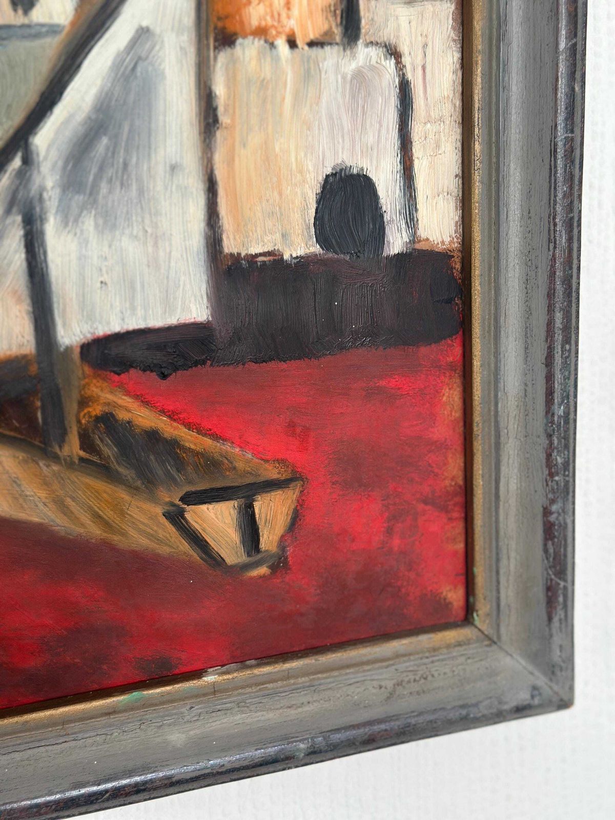 Original Swedish Oil On Panel – “Southern Motif” –By Malte Nyberg Tolf Vintage &  Framed – 49 × 39 Cm (19.3" × 15.4") photo vinterior
