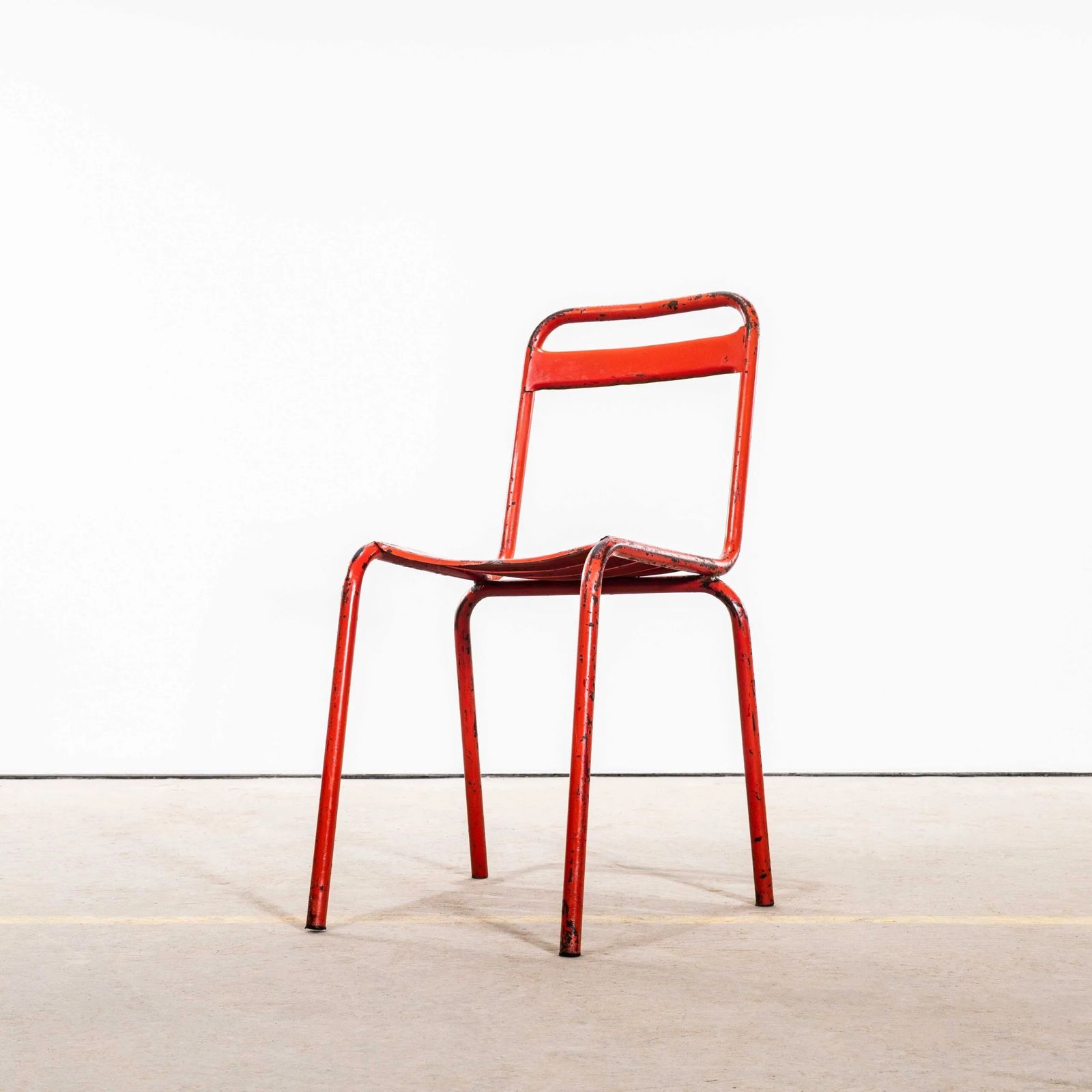 1950’s Original T1 French Outdoor Chairs By Tolix – Set Of Six photo furniture
