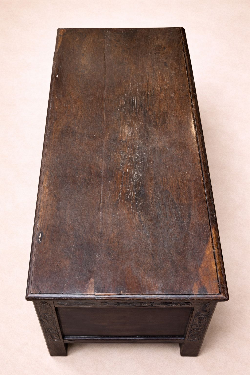photo furniture Late 19th Century Oak Coffer / Blanket Chest – Jacobean Revival, C.1880–1900