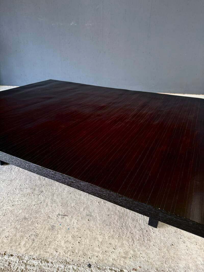 photo vinterior Postmodern Design Salontafel In Bamboe Van Axel Vervoordt, België, Jaren 1990