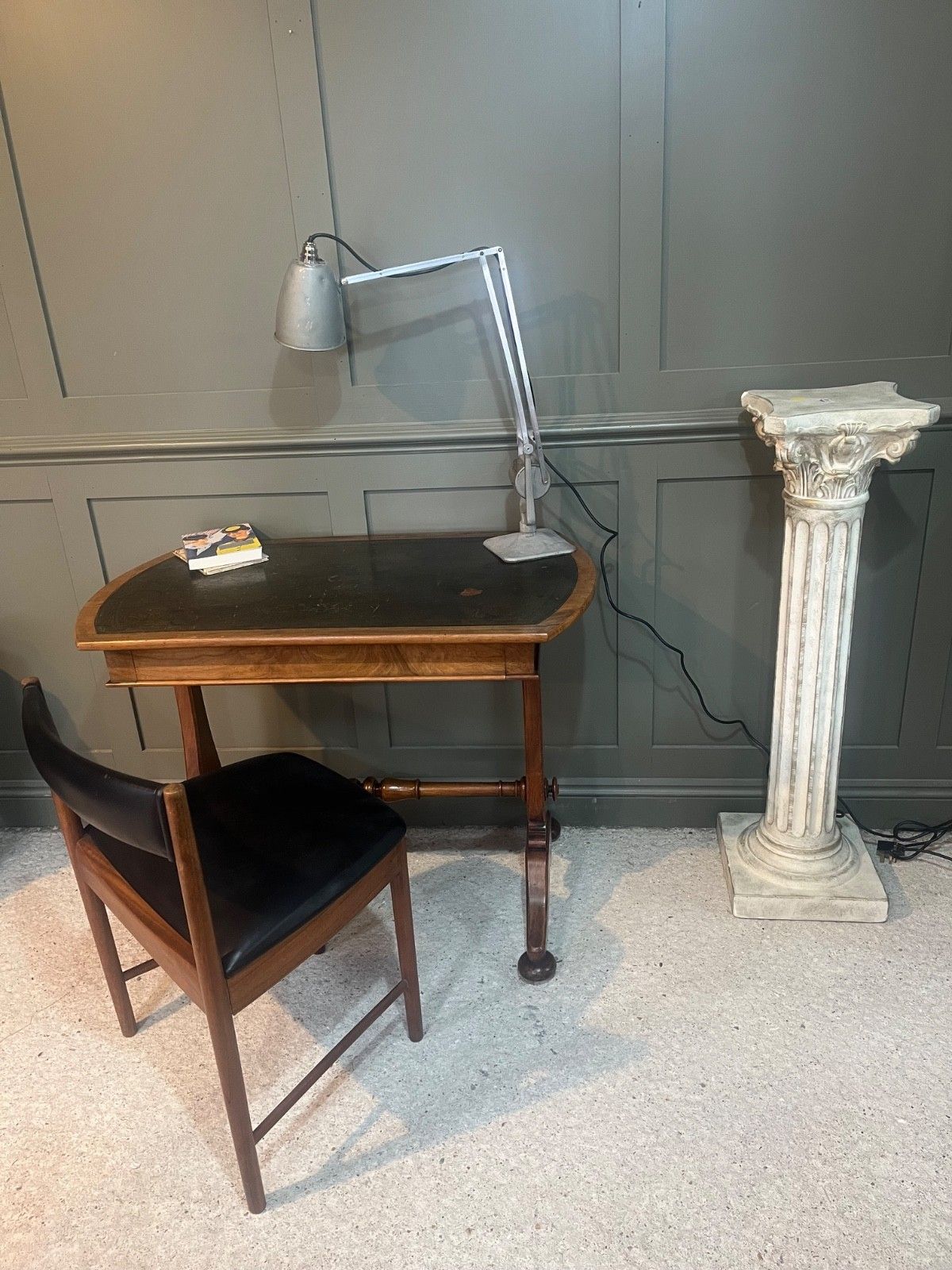 Antique Desk By Marsh & Jones (Late Kendell & Co) Aesthetic Period, Leather Top photo for sale