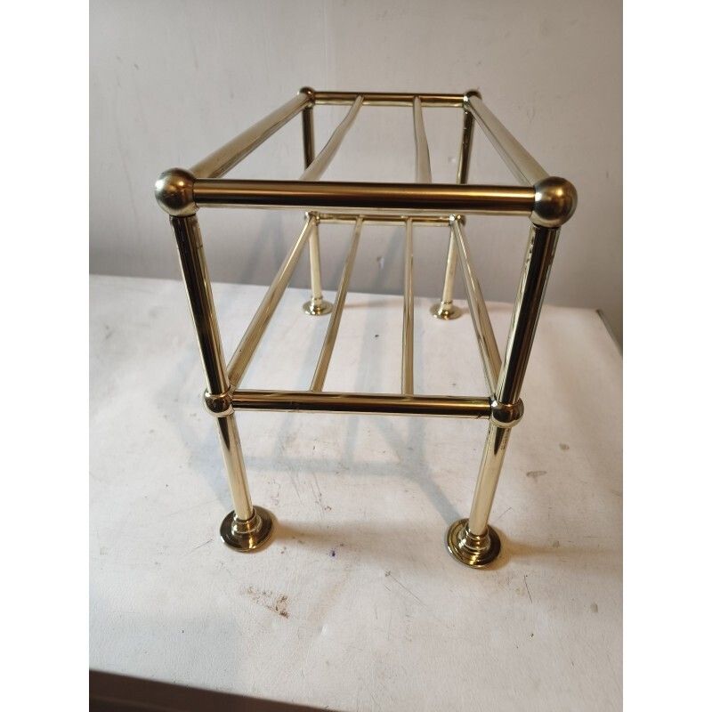 1900s Shop Shelf In Bronze And Brass photo furniture