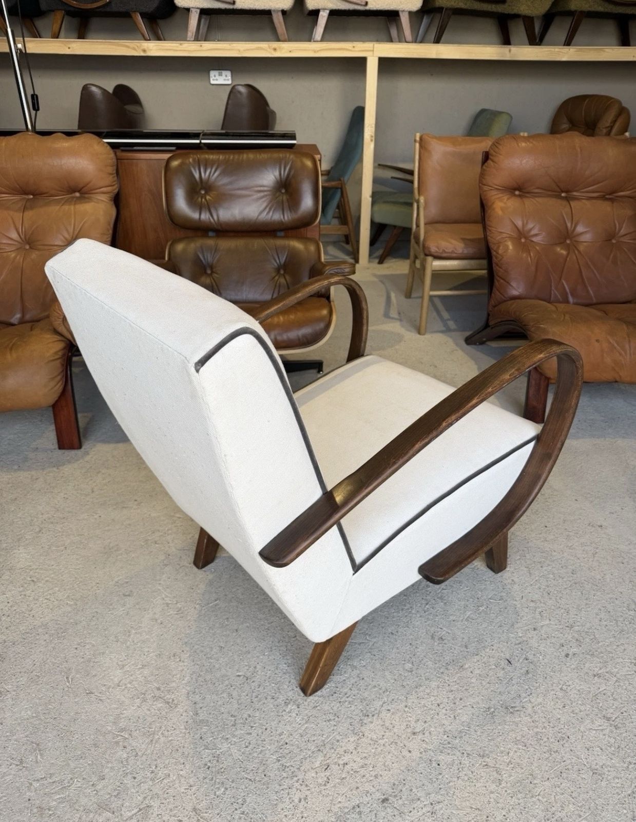 photo furniture Jindrich Halabala Bentwood Armchair In Art Deco Style Project