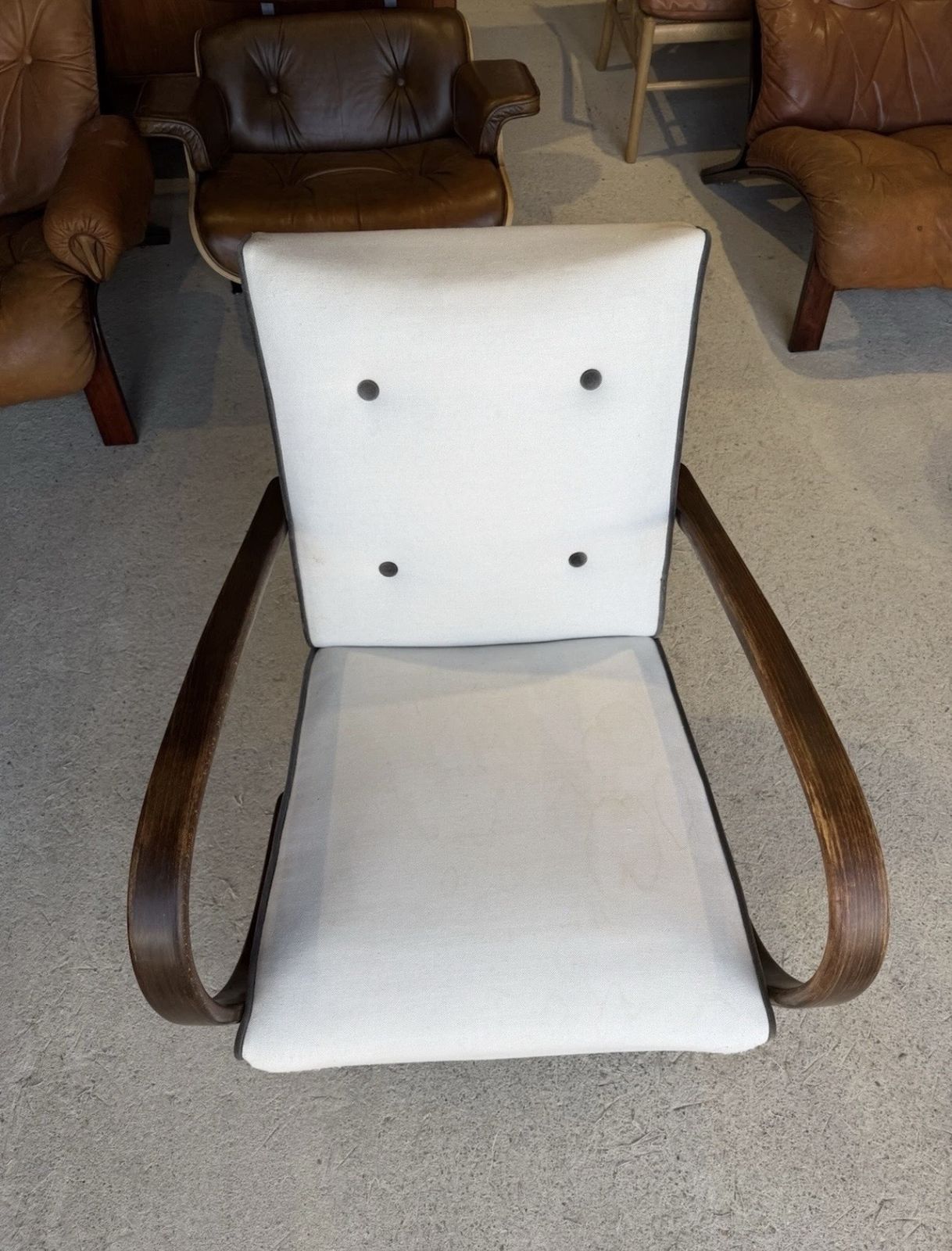 photo buy Jindrich Halabala Bentwood Armchair In Art Deco Style Project