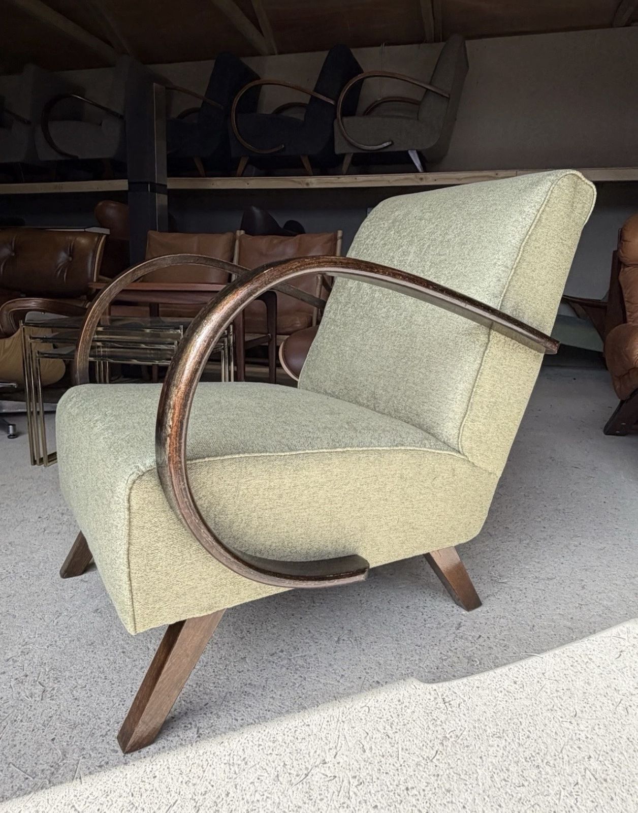Jindrich Halabala Bentwood Armchair Art Deco Style