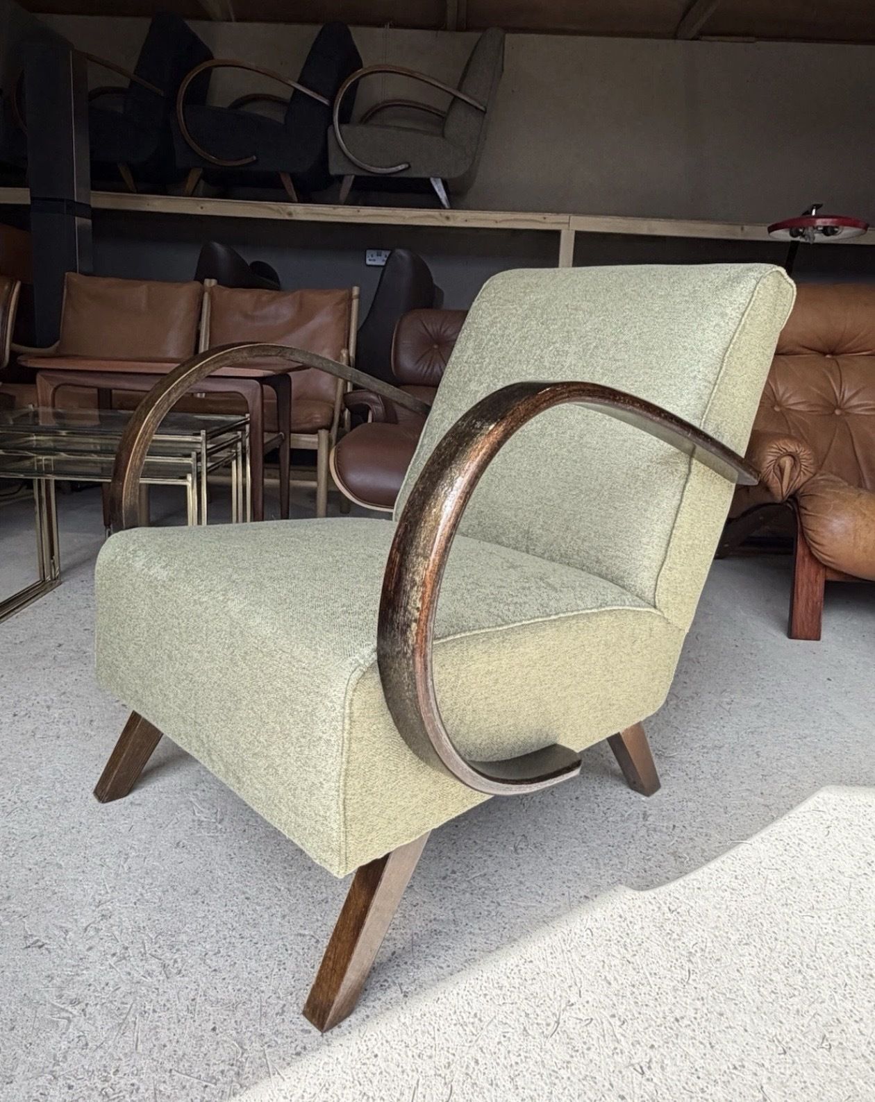 photo for sale Jindrich Halabala Bentwood Armchair Art Deco Style
