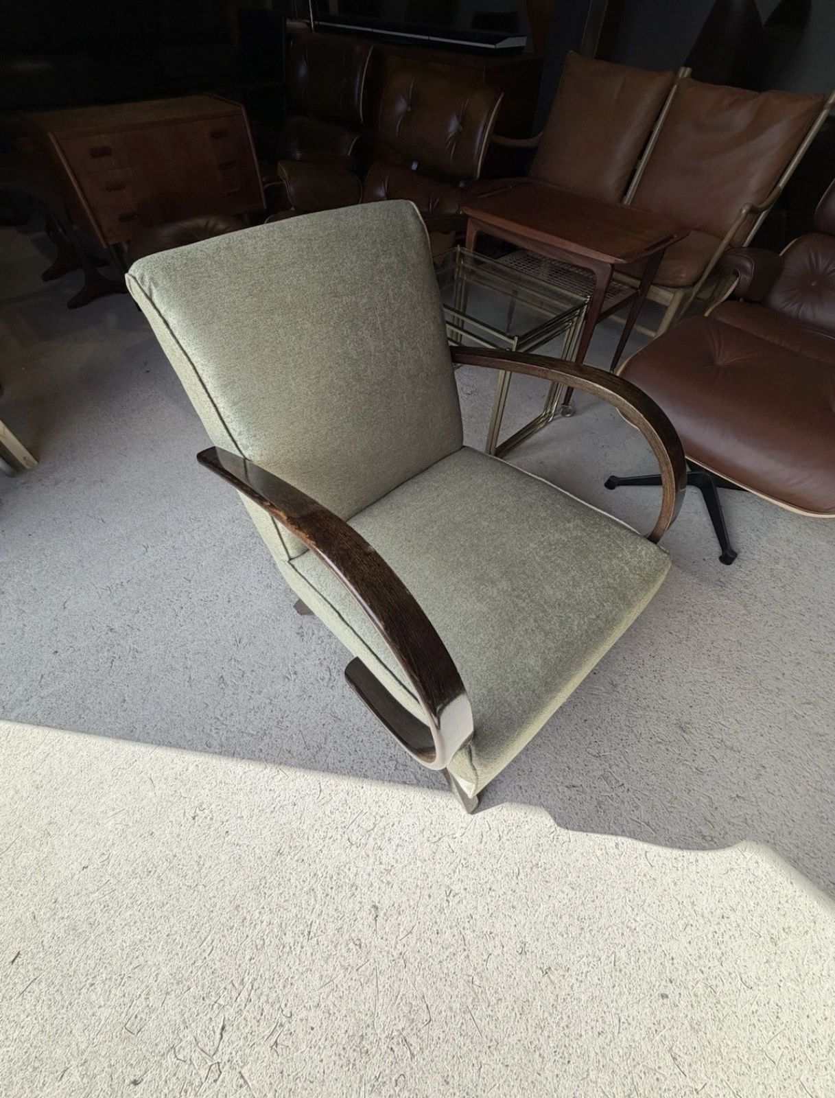885.0 Jindrich Halabala Bentwood Armchair Art Deco Style photo