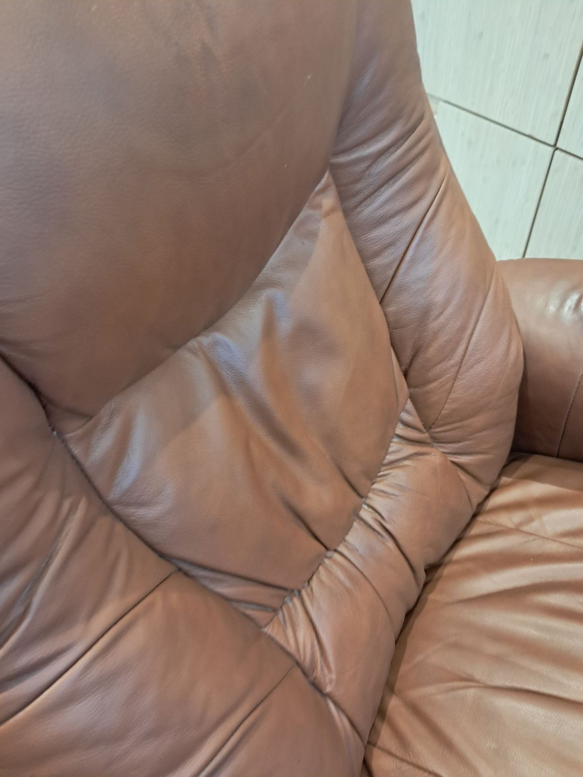 photo for sale Scandinavian Swivel/Recliner Leather Armchair