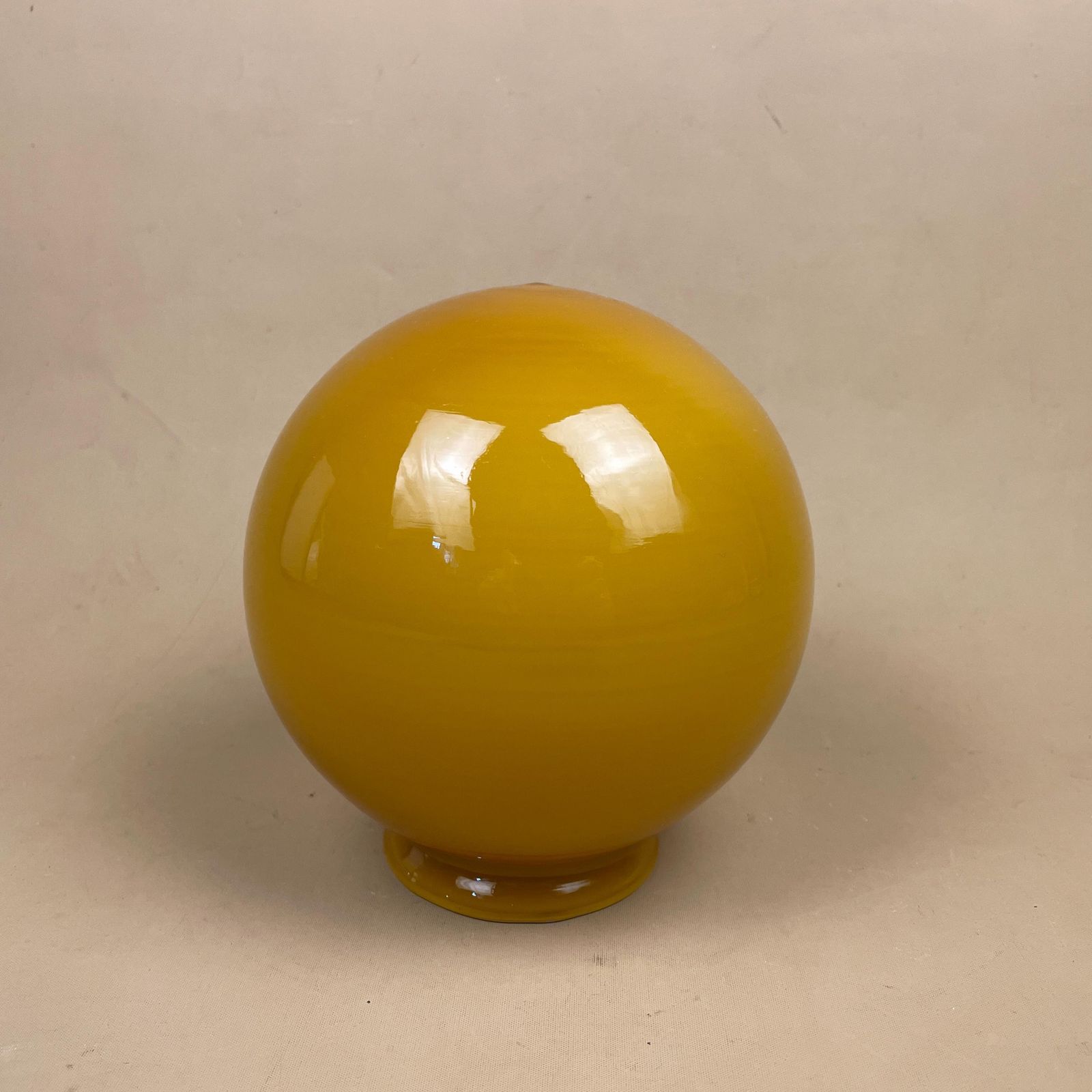Glass Lamp Shade Amber Yellow Ball Round Pendant Lampshade Tiffany Style Oil Lightshade Light Pendant Art Deco Antique Vintage Classic