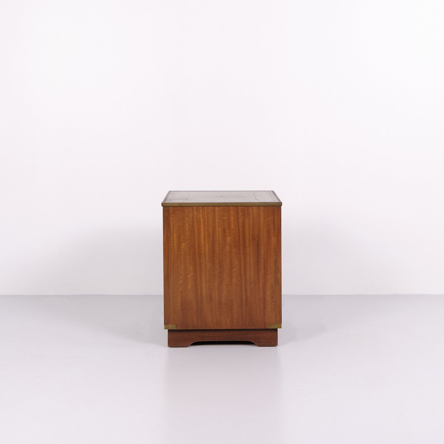 Bedside Tables In Mahogany With Leather Top By Bevan Funnell, Military Campaign, 1960s photo Furniture