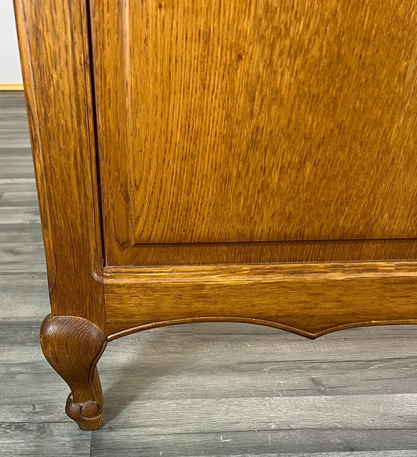 Bed Vintage French Louis XVI Double Bed Frame Oak Carved Headboard Lot 2520 photo Furniture